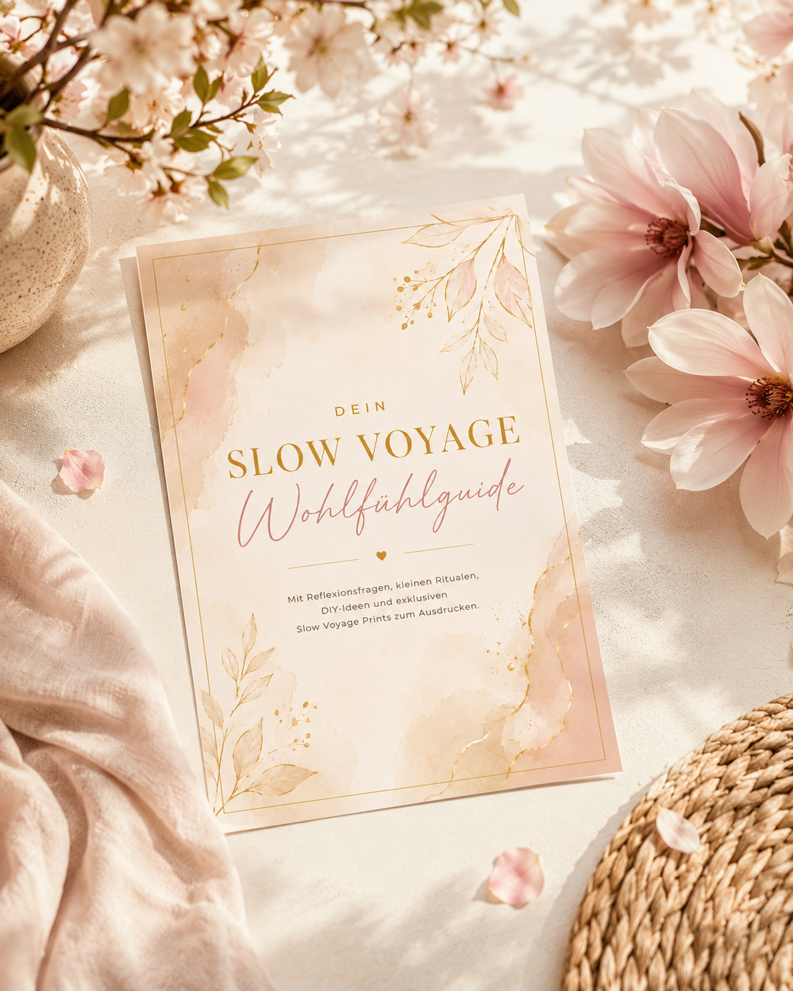 Slow Voyage Wohlfühlguide mit Ritualen, Reflexionsfragen, Printables und DIY
